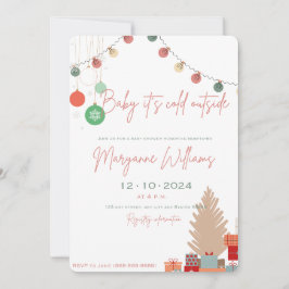 Convite Querida, está frio fora do chá de fraldas