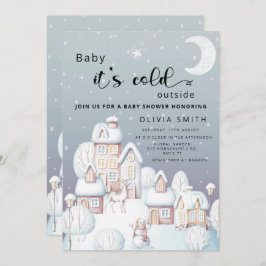 Convite Querida, está frio fora do chá de fraldas