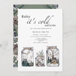 Convite Querida, está frio fora do chá de fraldas de inver