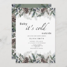 Querida, está frio fora do chá de fraldas de inver