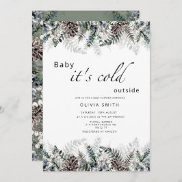 Convite Querida, está frio fora do chá de fraldas de inver