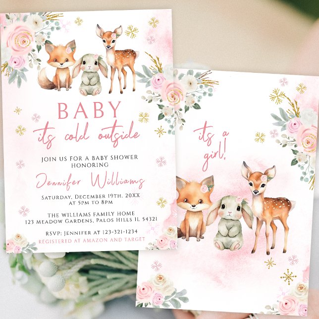 Convite Querida, está frio fora do chá de inverno. (Criador carregado)