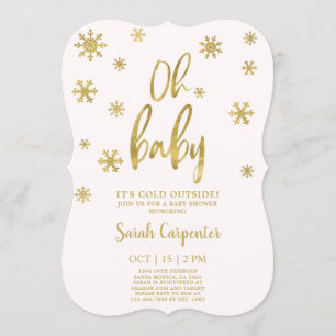 Convite Querida está frio fora do inverno, menina