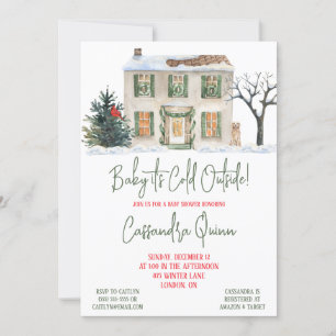 Convite Querida, está frio lá fora, Chá de fraldas de inve