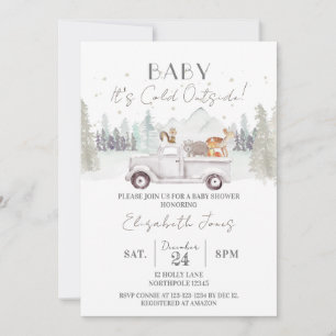 Convite Querida, está frio lá fora, Chá de fraldas de inve