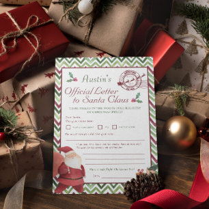 Convite Querido Papai Noel   Carta Personalizada das Crian