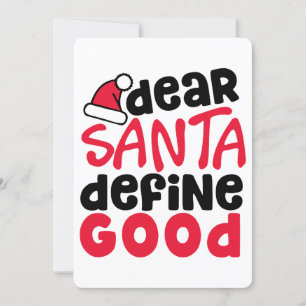 Convite Querido Papai Noel Defina um Bom Natal