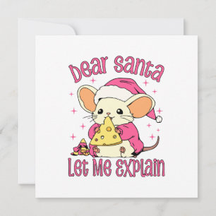 Convite Querido Papai Noel, Deixe-me Explicar