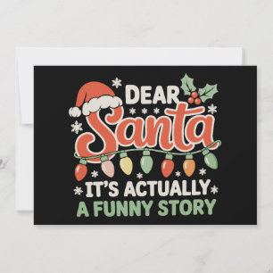 Convite Querido Papai Noel É Na Verdade Uma História Engra
