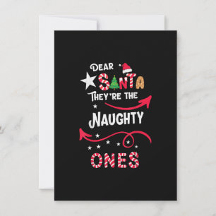 Convite Querido Papai Noel Eles são os travessos Família C