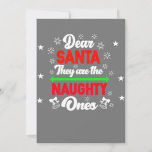 Convite Querido Papai Noel Eles São Travessos Natal Famíli