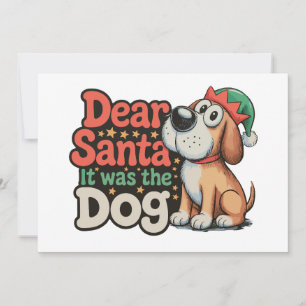 Convite Querido Papai Noel Foi O Cachorro Que Natal