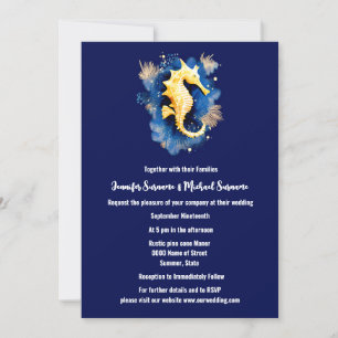 Convite Quic costeira   praia oceânica 3D de cavalo de lar