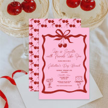 Quic Galentine's Day Day Pink and Cherry Red