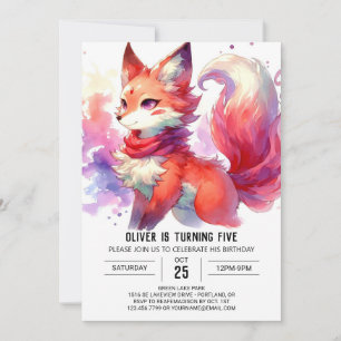 Convite Quic Online Fox Birth