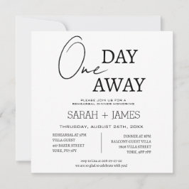 Convite Quic Um Dia Fora da Praça de Casamento do Janto de