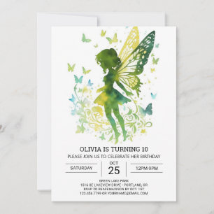 Convite Quic Whimsical Fairy Birthday