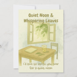 Convite Quiet Noon & Whispering Leaves - Calm Summer Invit