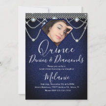 Quince Denim Diamantes Joia Pérolas Foto 