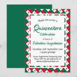Convite Quinceañera Birthday MÉXICO Personalizado