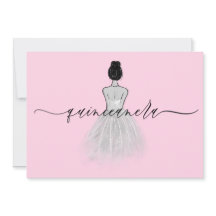 Quinceanera Clássica Preta e Branca Esfregando o V