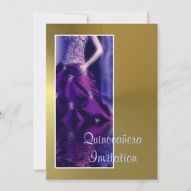Convite Quinceañera Convite Quinceanera (Frente)