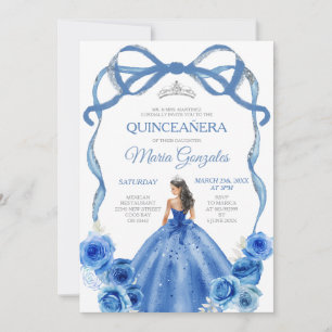 Convite Quinceañera da Princesa Arco Real Silver Crown