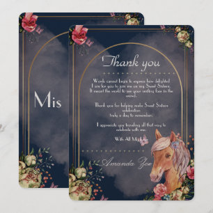 Convite Quinceañera/Doce 16 design de Cavalo Obrigado Nota