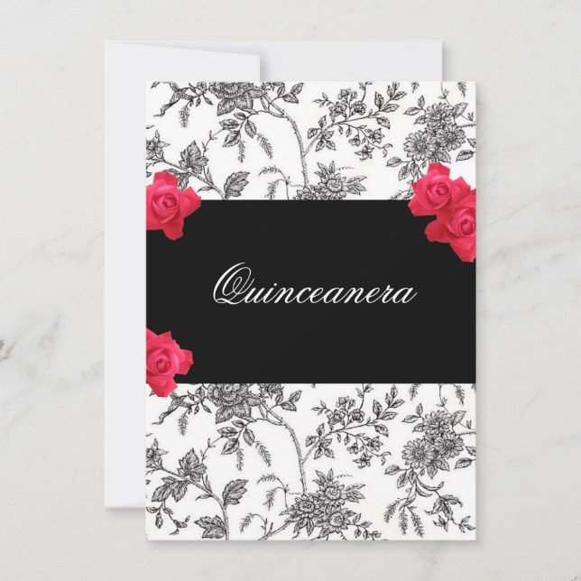 Convite Quinceanera / Doce Quinze (Frente)