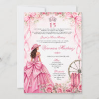 Quinceañera Espanhola Rosa Floral Princesa 15 Anos