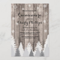 Quinceanera Festa de aniversário Árvores de invern