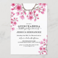 Quinceañera Floral Elegante de Cereja