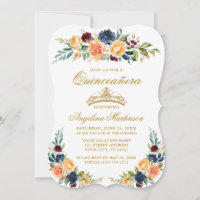 Quinceanera Floral Mistura Elegante