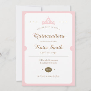 Convite Quinceanera Invitation Sweet 16 Mis Quince Anos