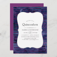 Quinceanera listrada por folhas falsas