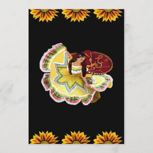 Convite Quinceanera Mexicana - Cursos