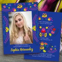 Quinceanera Mexico Fiesta Party Royal Blue Photo