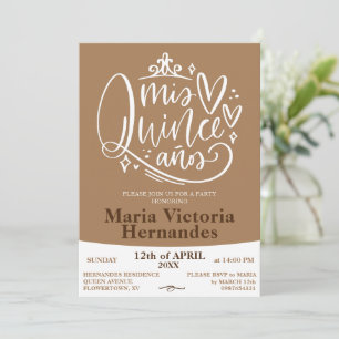 Convite Quinceañera - modelo