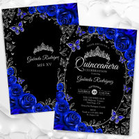 Quinceanera Negra Azul