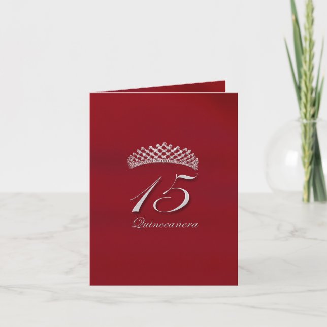 Convite Quinceañera para o 15 (Frente)