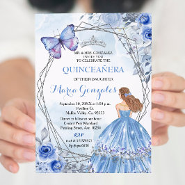 Convite Quinceanera Pastel Flowers 16º Aniversário