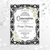 Quinceanera - Prata Negra Branca de Damasco