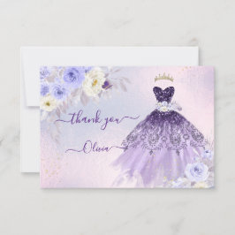 Convite Quinceanera Roxo Roxo do ArtsApp H2