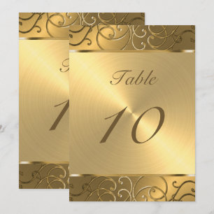 Convite Quinceanera, todos Dourados Filigres