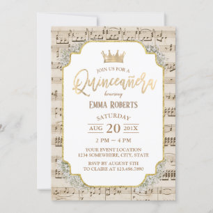 Convite Quinceanera Vintage 15 Aniversário