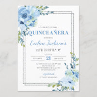 quinceera rústica com estrutura prateada floral az