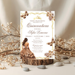 Convite Quincenera para Boho Espanhol