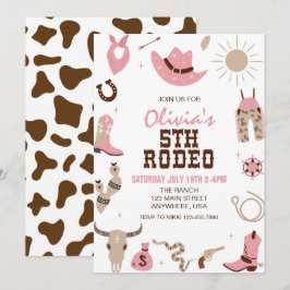 Convite Quinto Rodeio Pink Western 5º Aniversário