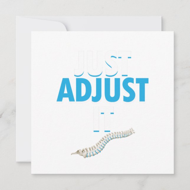 Convite Quiropraxista Engraçado Basta Ajustar É Médico Esp (Frente)