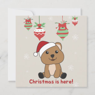 Convite Quokka Natal Snow Animais de inverno Quokkas Invit